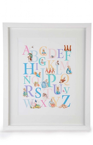 Beatrix Potter Framed Alphabet Print