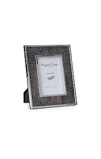 Silver Plated Real Feather 7x5in Photoframe Silver Plated Real Feather 7x5in Photoframe