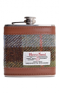 6oz Harris Tweed Hip Flask