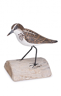 Hand Carved Little Stint Standing Hand Carved Little Stint Standing