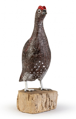 Hand Carved Male Grouse Hand Carved Male Grouse