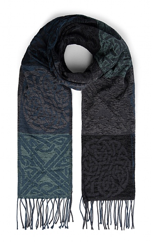 House Of Bruar Jacquard Scarf, Slate