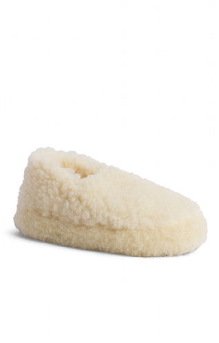 House Of Bruar Ladies Lamsbwool Slippers - Natural, Natural