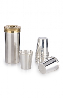 Set of 8 Silver Plated Cartridge Cups