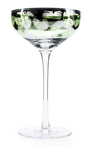 Tropical Leaves Champagne Saucer Tropical Leaves Champagne Saucer