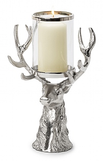 Stag Head Hurricane Lantern