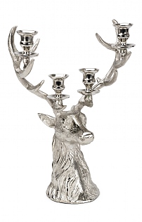 Stag Head Four Candle Holder Stag Head Four Candle Holder