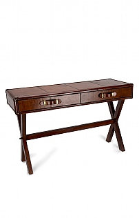 2-Drawer Leather Desk