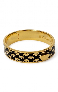 Halcyon Days Bee Sparkle Hinged Bangle