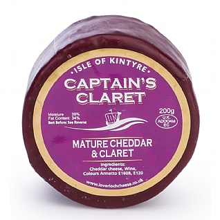 Isle of Kintyre Captain's Claret Mature Cheddar 200g
