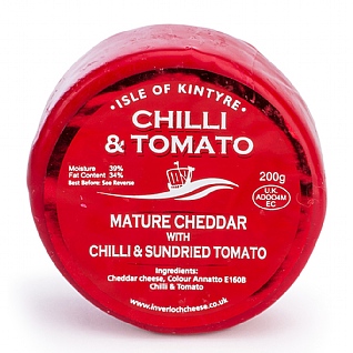 Isle of Kintyre Chilli & Sundried Tomato Mature Cheddar 200g