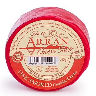 Isle of Arran Oak Smoked Cheddar 200g Isle of Arran Oak Smoked Cheddar 200g