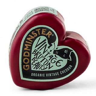 Godminster Cheddar Wax Heart 200g Godminster Cheddar Wax Heart 200g