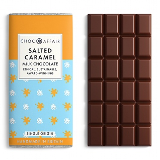 Choc Affair Salted Caramel Milk Chocolate 90g Choc Affair Salted Caramel Milk Chocolate 90g
