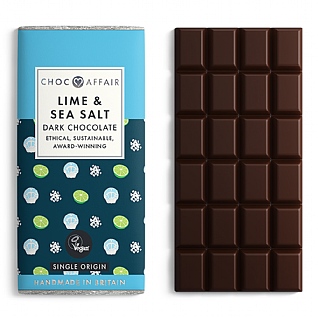 Choc Affair Lime & Sea Salt Dark Chocolate 90g Choc Affair Lime & Sea Salt Dark Chocolate 90g