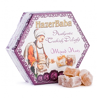 Hazer Baba Mixed Nuts Turkish Delight 250g Hazer Baba Mixed Nuts Turkish Delight 250g