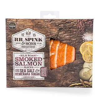 RR Spink & Sons Kiln Roasted Smoked Salmon 120g RR Spink & Sons Kiln Roasted Smoked Salmon 120g
