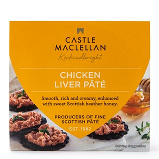 Castle MacLellan Chicken Liver Pâté With Scottish Heather Honey 100g Castle MacLellan Chicken Liver Pâté With Scottish Heather Honey 100g