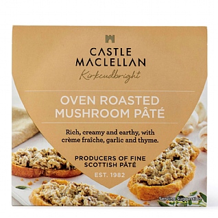 Castle MacLellan Oven Roasted Mushroom Pâté With Garlic & Thyme 100g Castle MacLellan Oven Roasted Mushroom Pâté With Garlic & Thyme 100g