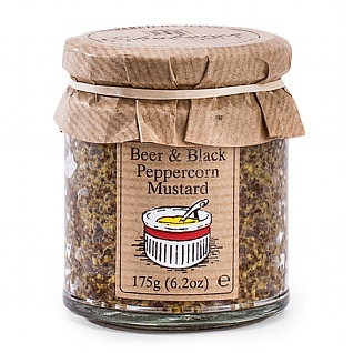 Edinburgh Preserves Beer And Black Peppercorn Mustard 175g Edinburgh Preserves Beer And Black Peppercorn Mustard 175g