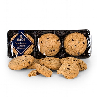 The House of Bruar Strawberries & Cream Biscuits 150g