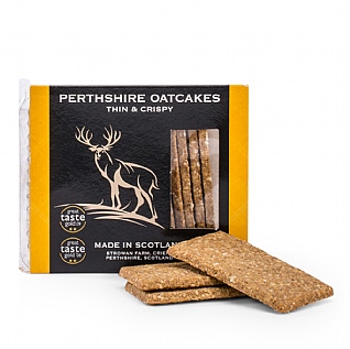 Perthshire Oatcakes Thin & Crispy Oatcakes 150g Perthshire Oatcakes Thin & Crispy Oatcakes 150g