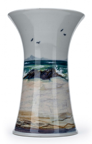 Highland Stoneware Medium Cylinder Vase