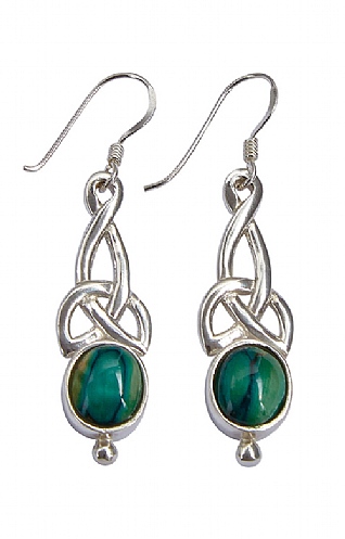 Heathergems Celtic Silver Earring