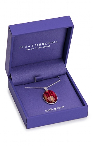 Oval Heather Pendant