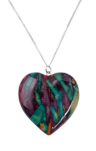 Heathergems Large Heart Pendant