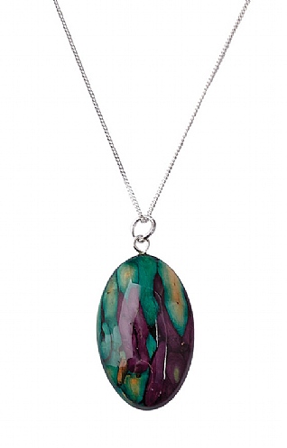 Heathergems Oval Heather Pendant