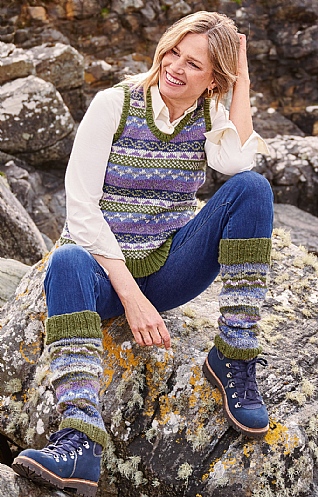 Ladies Finisterre Legwarmer - Olive