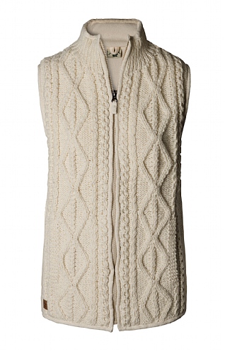 Ladies Aran Gilet