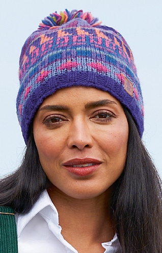 Ladies Marrakech Bobble Beanie, Multi