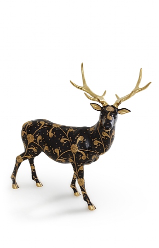 Herend Black & Gold Elk