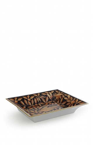 Herend Small Black & Orange Jewellery Tray