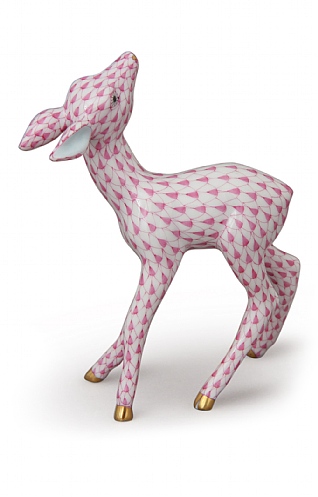 Herend Red Fawn With Head Up Herend Red Fawn With Head Up