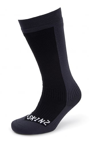 Sealskinz Waterproof Cold Weather Knee Length Sock - Black, Black