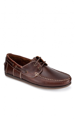 barbour capstan boat shoes mahogany