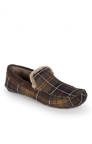 Mens Barbour Monty Slipper, Recycled Classic Tartan