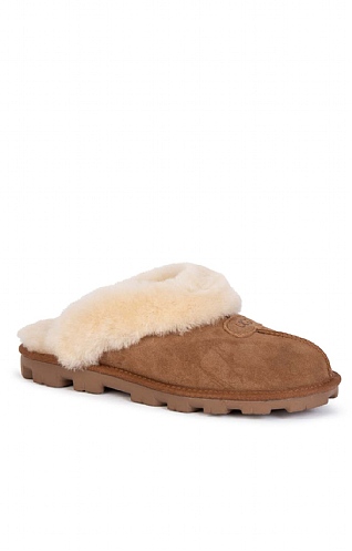Ladies UGG Coquette Slipper - Chestnut brown