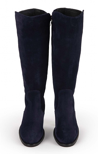 Navy long boots sale sale