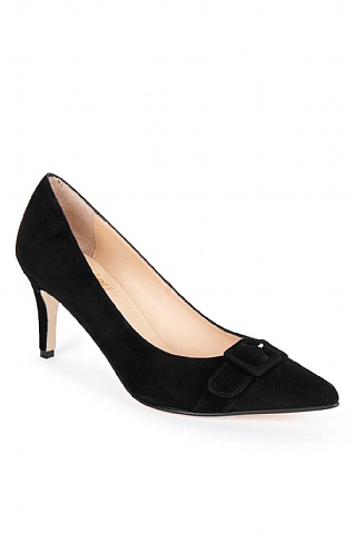 Suede Buckle Shoe