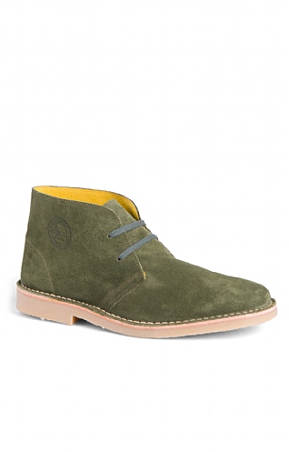 House of Bruar Suede Desert Boots - Olive