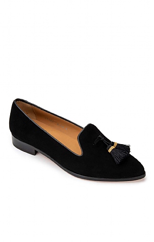 Suede Tassel Slipper