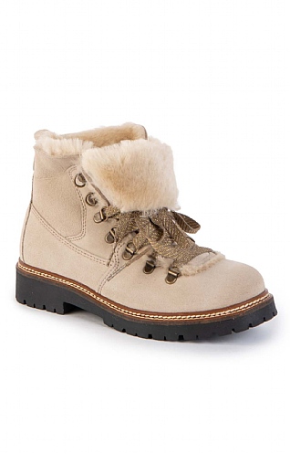Medium Sheepskin Boot - Beige - NATURAL
