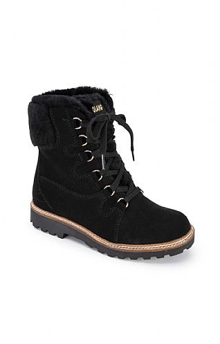 Ladies Sheepskin Waterproof Boot - Black, Black