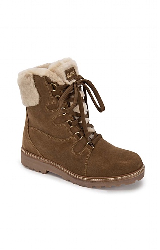 Ladies Sheepskin Waterproof Boot, Tan