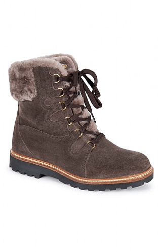 Ladies Sheepskin Waterproof Boot, Taupe