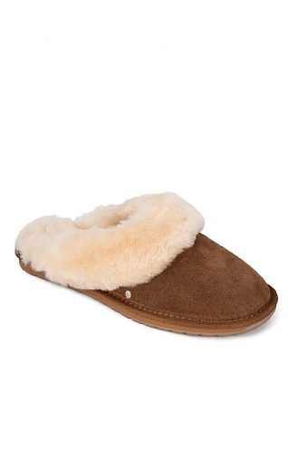 Emu Australia Ladies Emu Jolie Mule Slipper - Chestnut brown